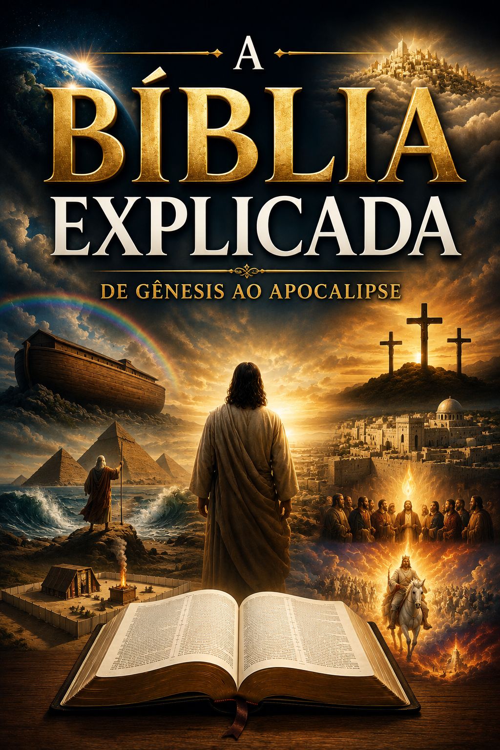 Capa do e-book A Bíblia Explicada: De Gênesis ao Apocalipse